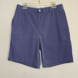 Vineyard Vines Links Short Blue Flat Front Men’s Size 33 Cotton Preppy Coastal